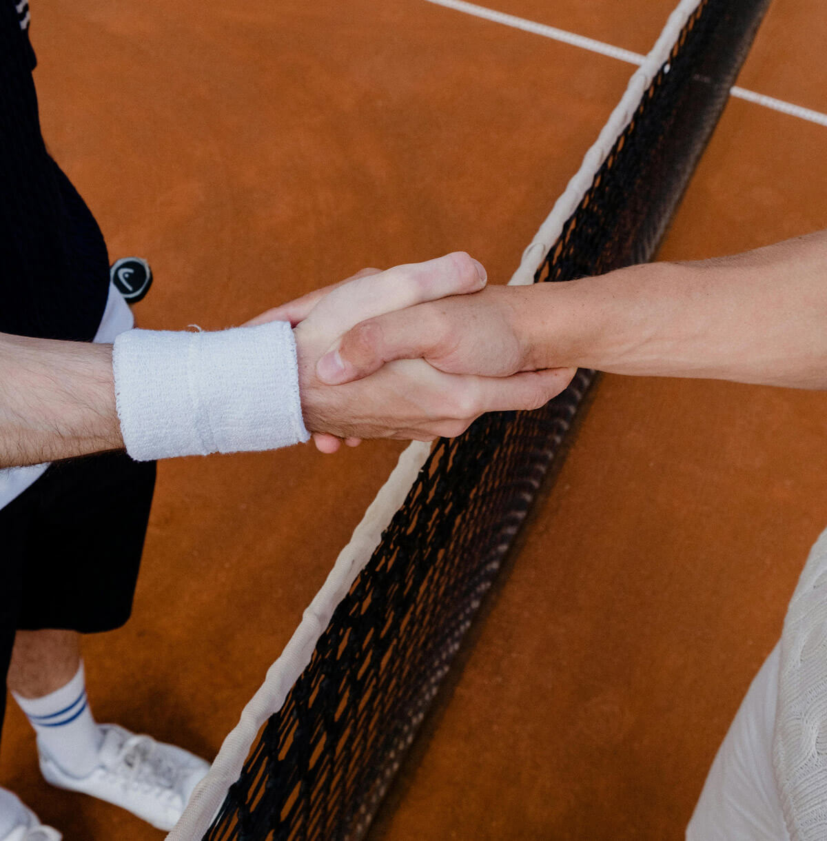 Jugador celebrando un punto